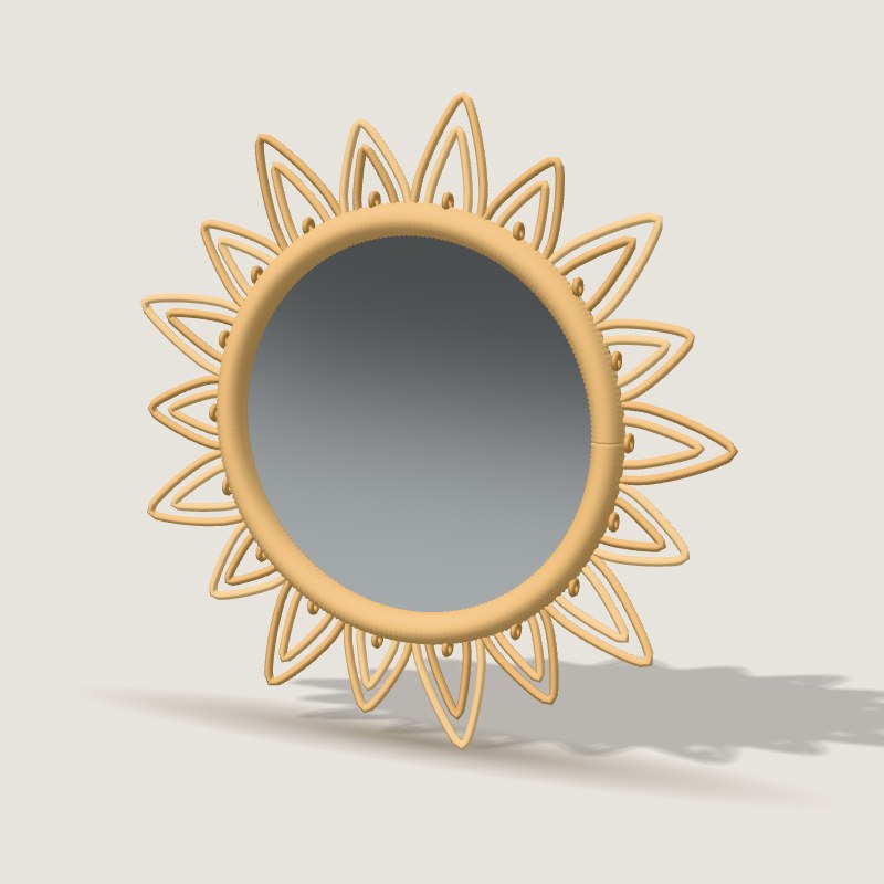 Rattan Wall Mirror